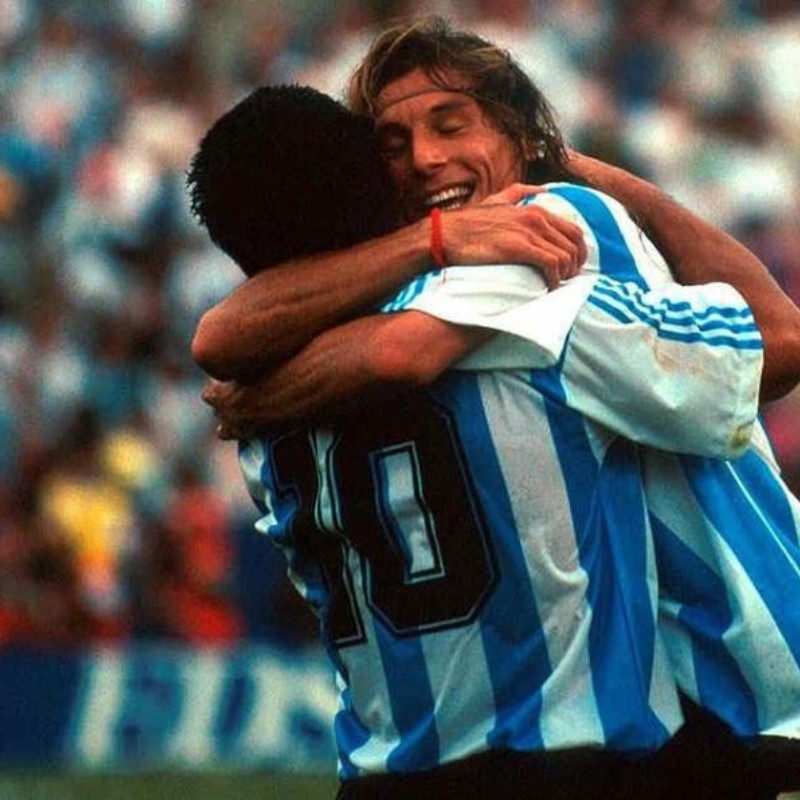 Lloramos de nostalgia: Caniggia saludó a Diego con una foto histórica