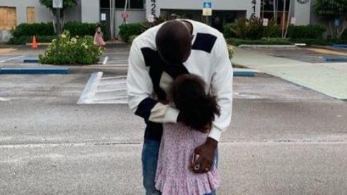 Enner Valencia se reencontró con su hija