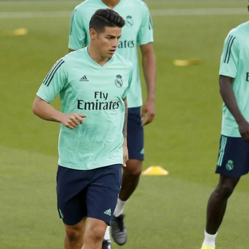 Video: James Rodríguez reapareció en los entrenamientos del Real Madrid