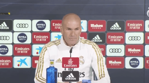 Foto de Zinedine Zidane, entrenador del Madrid.