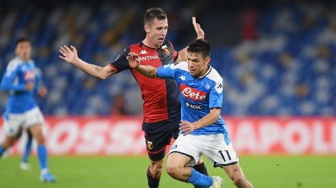 Con Hirving Lozano, Napoli no pasó del empate ante Genoa