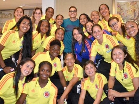 Cracks: Quintero junto Borré visitaron y apoyaron a la Selección Colombia Femenina