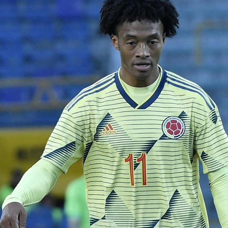 Cuadrado le hizo un homenaje al himno de Colombia con foto en Instagram