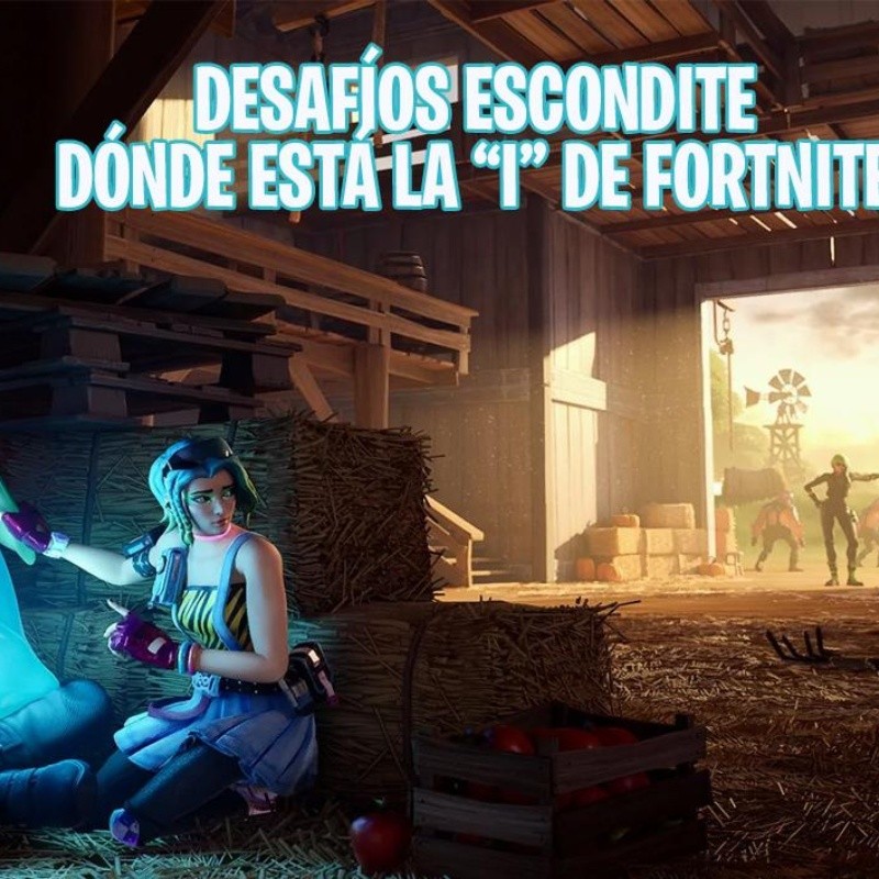 Desafíos Escondite: donde está la "I" de Fortnite