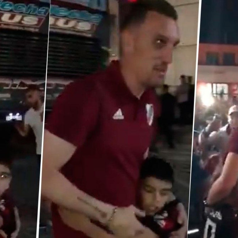 Video: este nene vio a Armani e hizo lo que haría cualquier hincha de River