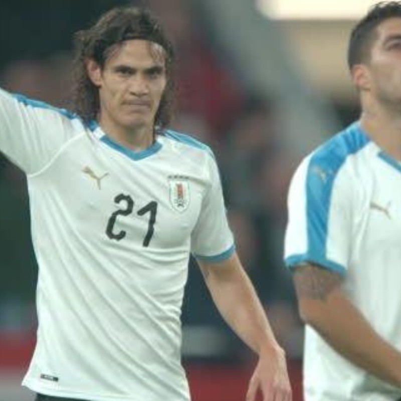 Para que miren en PSG: Cavani tardó 15' en abrir el marcador para Uruguay