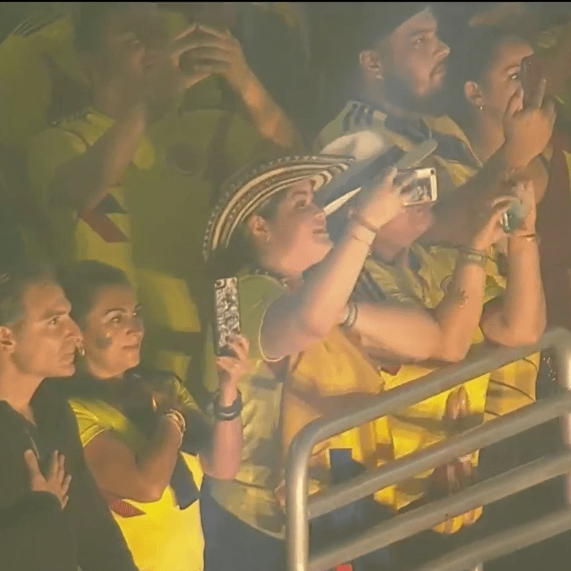 Así se escuchó el himno de Colombia en Miami previo al duelo contra Perú