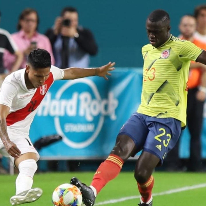 Colombia se lo ganó a Perú en el último minuto de juego