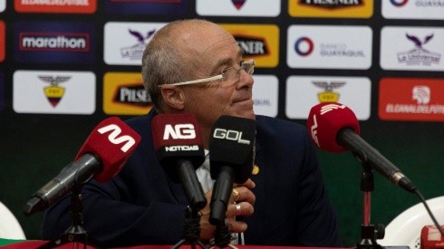 Jorge Célico en conferencia de prensa.