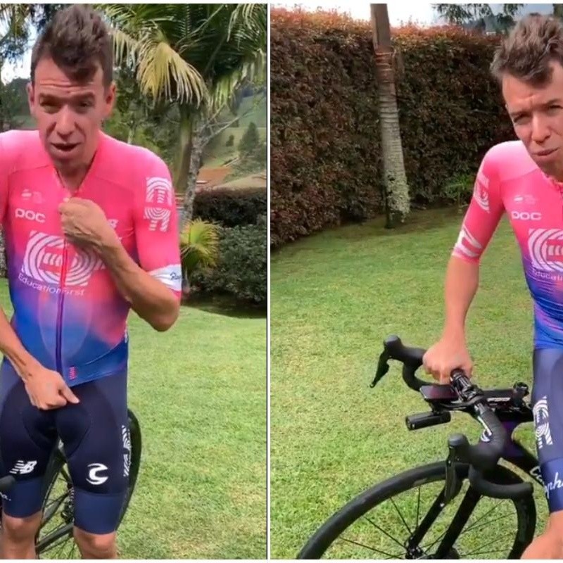 El video que alegra a todo Colombia: Rigoberto Urán volvió a montar la cicla