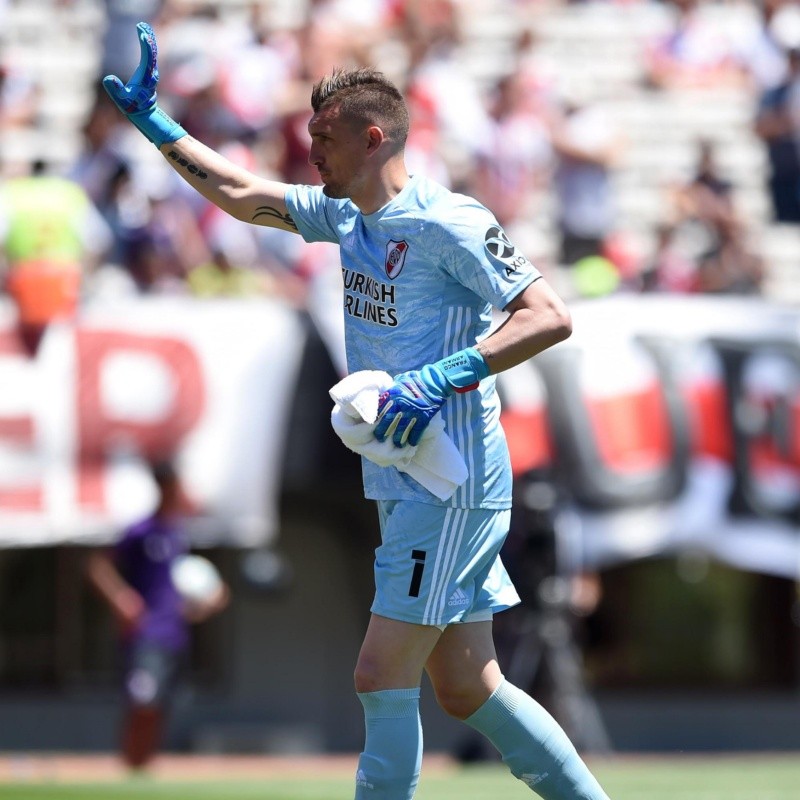 Sin jugar, Franco Armani ascendió en la Selección Argentina