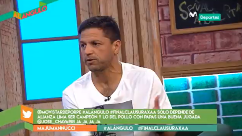 Pedro García es panelista en Al Angulo de Movistar Deportes.