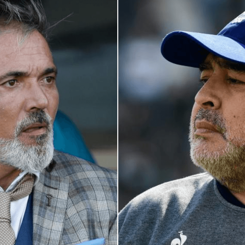 El técnico del próximo rival de Gimnasia tuiteó sobre la ausencia de Maradona