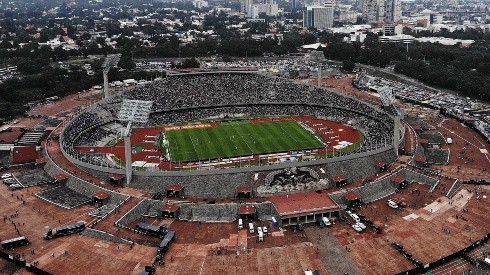 El Estadio Olímpico Universitario durante el partido ante Cruz Azul