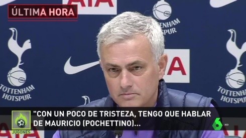 En su presentación oficial con Tottenham, Mourinho homenajeó a Pochettino