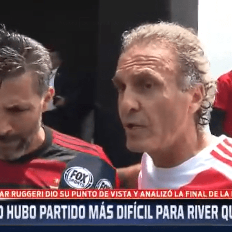 Ruggeri: "El partido más difícil que tuvo River fue la final con Boca"