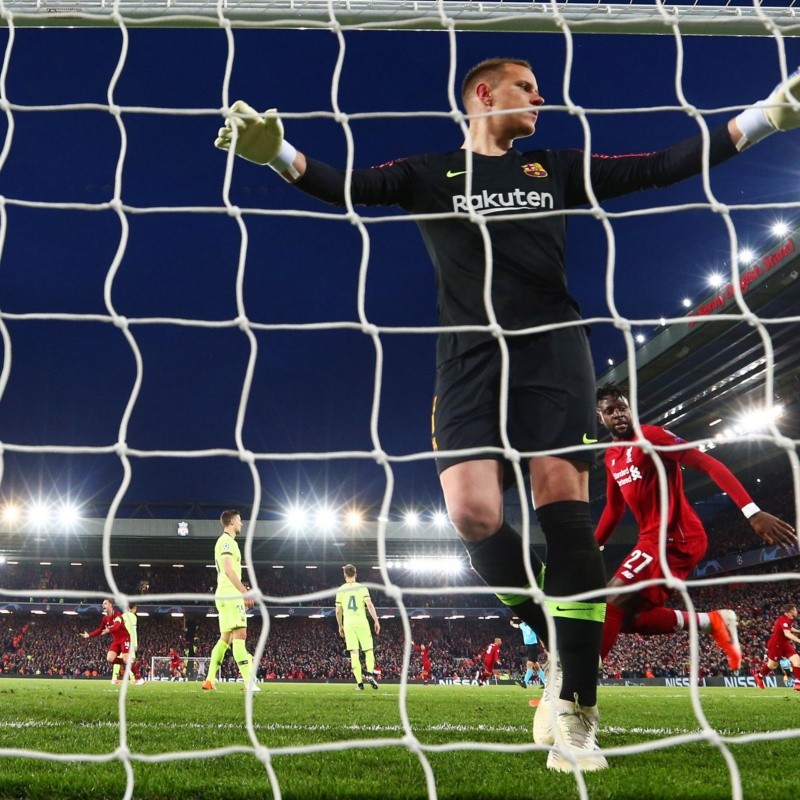 Ter Stegen intentó explicar qué le pasó a Barcelona en Liverpool