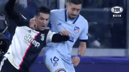 La pequeña pelea entre Herrera y Ronaldo en duelo de Champions