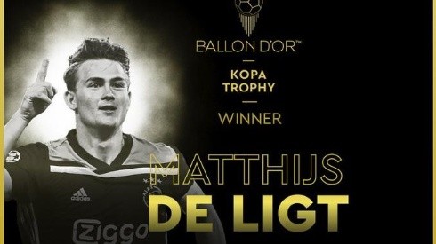 De Ligt es el ganador del premio Kopa 2019 a mejor jugador joven del año