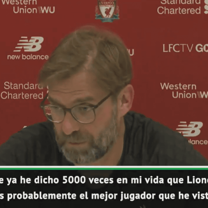 Admiración pura: la reacción de Klopp al sexto Balón de Oro de Messi