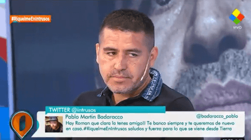 En vivo: Rial le contó a Riquelme que Angelici le dijo "psicópata"