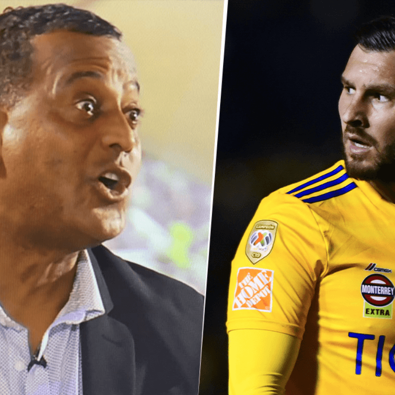 El que le faltaba: El Negro Santos trató de tronco a André-Pierre Gignac