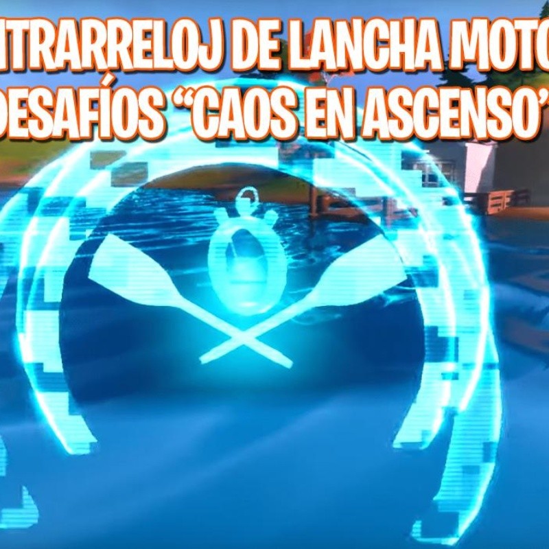 Como completar el desafío Contrarreloj en Lancha Motora en Fortnite