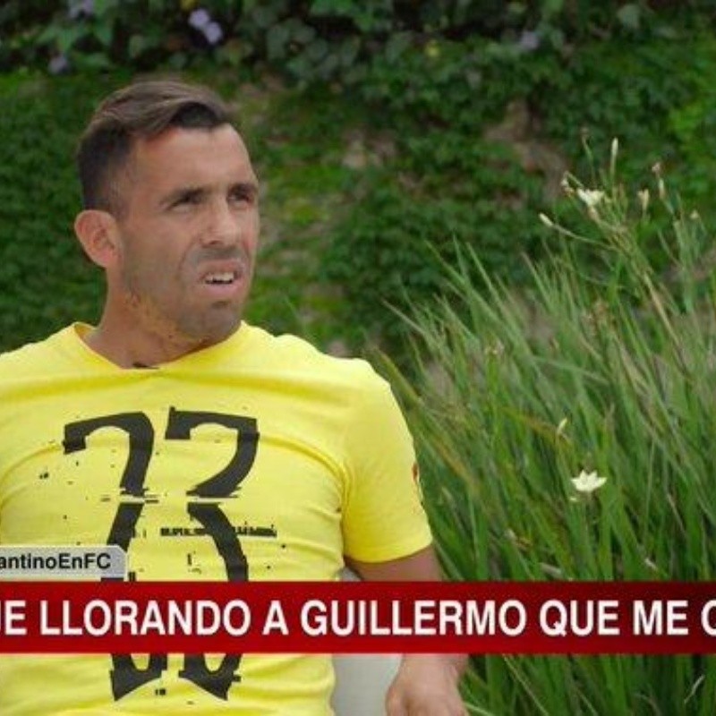 Tevez antes de China: "Le dije llorando a Guillermo que me quedaba"