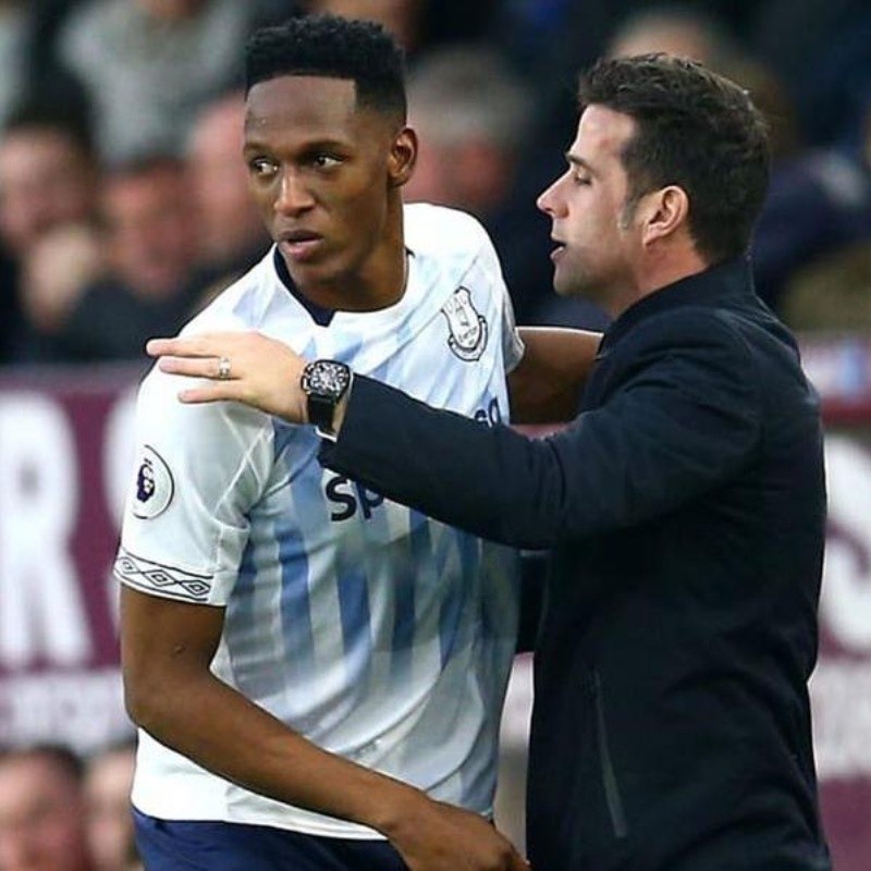 El conmovedor mensaje de Yerry Mina a su técnico tras ser despedido del Everton