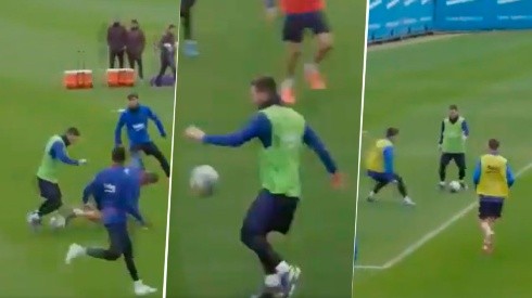Barcelona subió un video de Messi entrenando en modo Dios