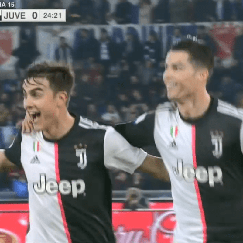 Bentancur le metió un centro perfecto y Cristiano Ronaldo marcó para Juventus