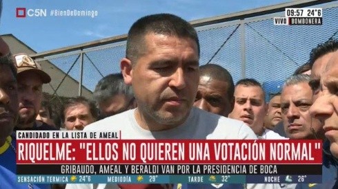 Se calentó Riquelme en el inicio de las elecciones en Boca: "Son tramposos"