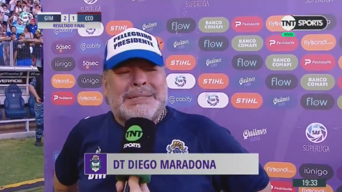 Desahogo total: Maradona rompió en llanto cuando terminó el partido