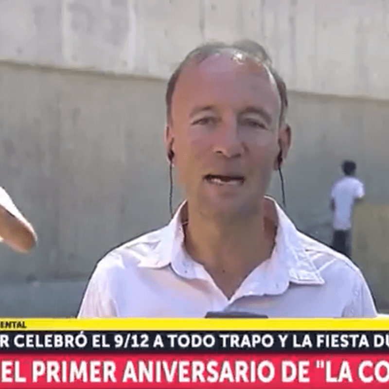 TyC Sports estaba al aire hasta que un hincha de River se acordó de Boca