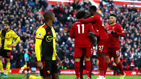 Un recital de Salah bastó para que Liverpool se cargue al Watford