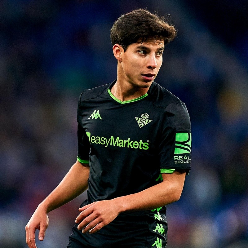 Diego Lainez juega casi toda la segunda parte en el empate del Betis