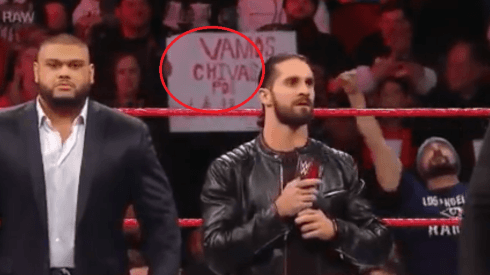 Apareció una leyenda en alusión a Chivas en la transmisión de la WWE