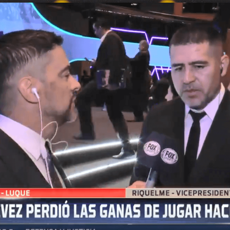 Riquelme contó qué hablará con Tevez: "Hace dos años que perdió las ganas"