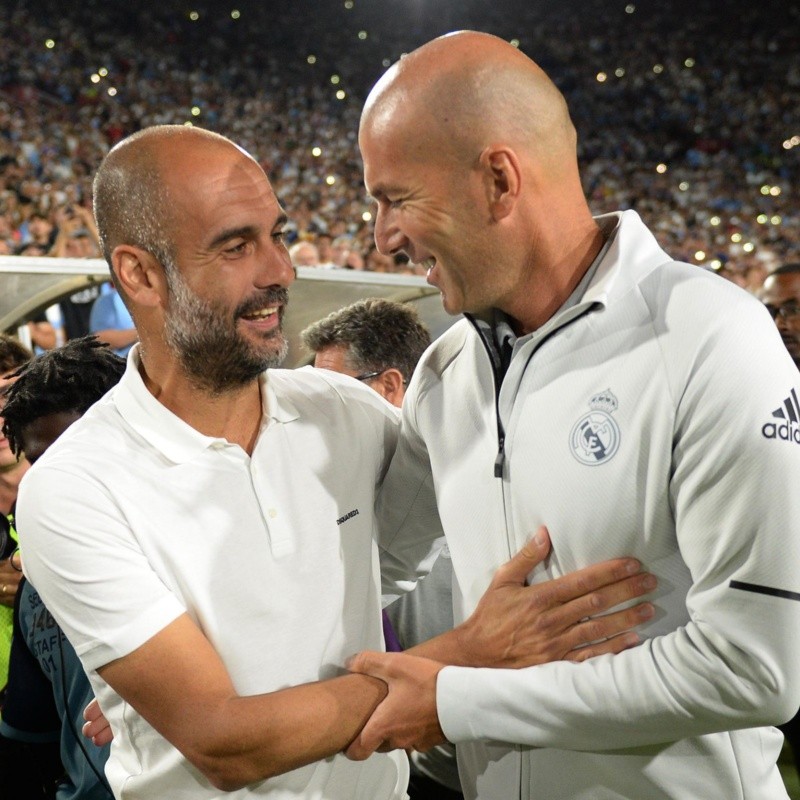 Zidane no dudó: "Guardiola es el mejor entrenador del mundo"