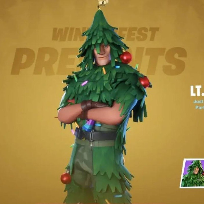 Como conseguir la skin gratuita LT Evergreen de Navidad en Fortnite