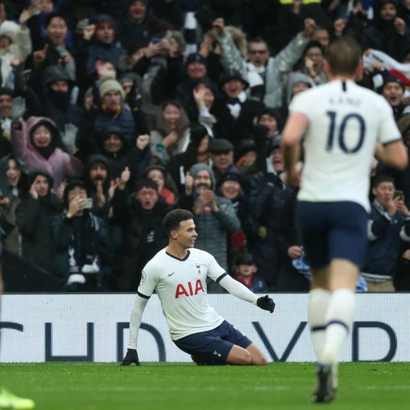 Dele Ali metió un golazo y salvó al Tottenham de Mourinho ante Brighton