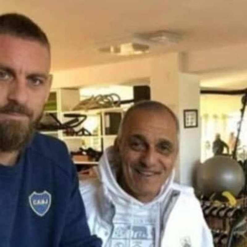 Quiere seguir: De Rossi está de vacaciones entrenando con la ropa de Boca