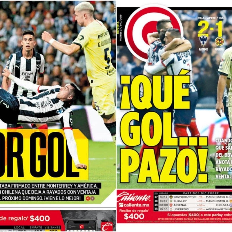 PORTADAS| Las portadas de la victoria de Monterrey contra América