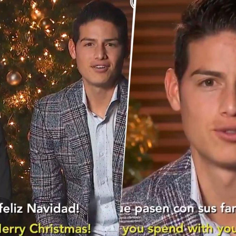 El mensaje de Navidad y Año Nuevo de James en las redes del Real Madrid