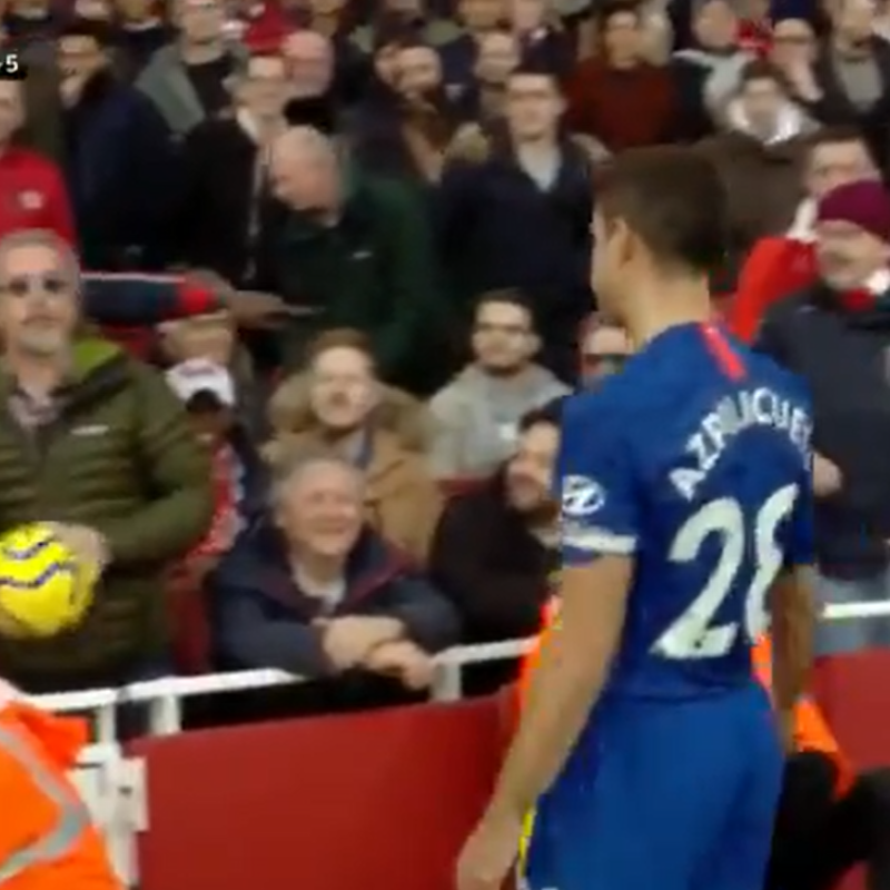 Igual perdieron: un hincha del Arsenal trolleó a un jugador del Chelsea