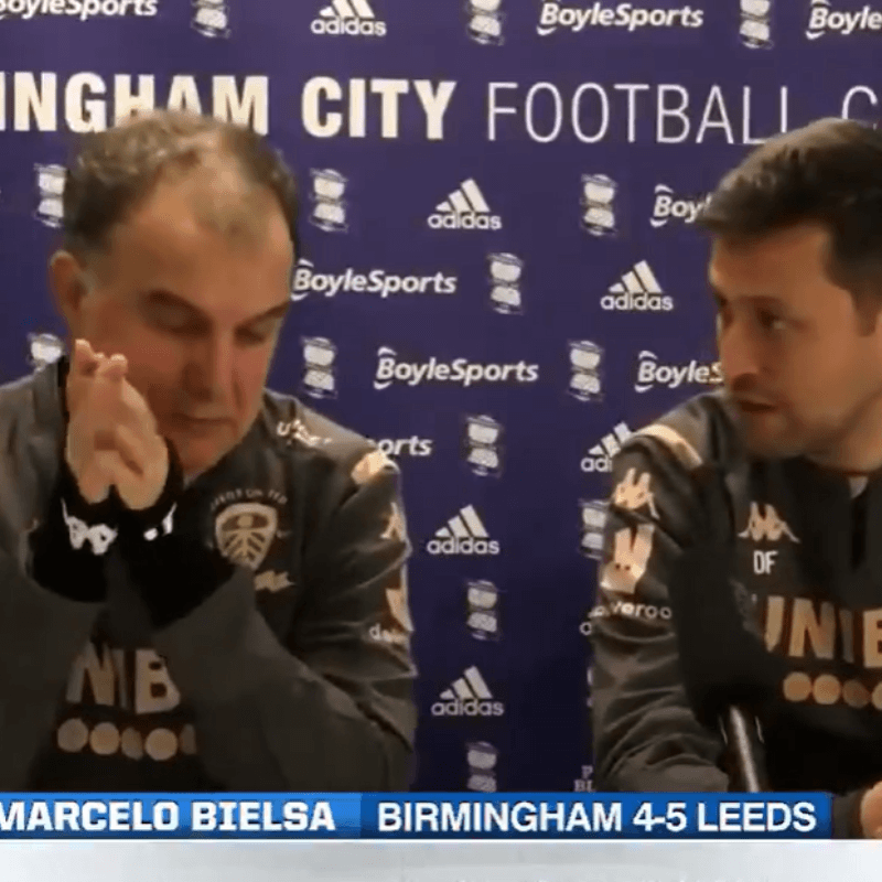 A Bielsa le preguntaron por el partido y su respuesta hizo reír a todos