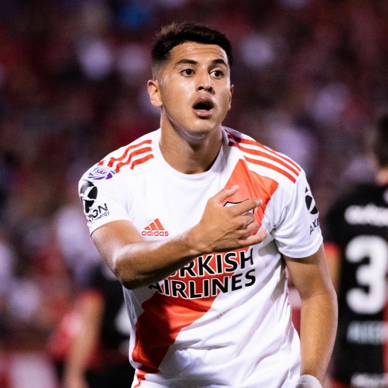 El comentario de Exequiel Palacios a un posteo de River en Instagram