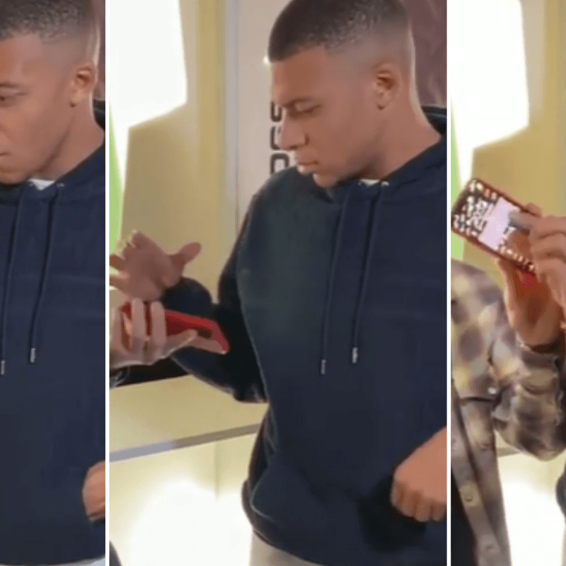 No lo podía creer: Mbappé quedó impresionado con un truco de magia