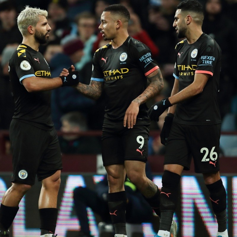 Agüero y Mahrez dieron forma a una goleada aplastante de Manchester City