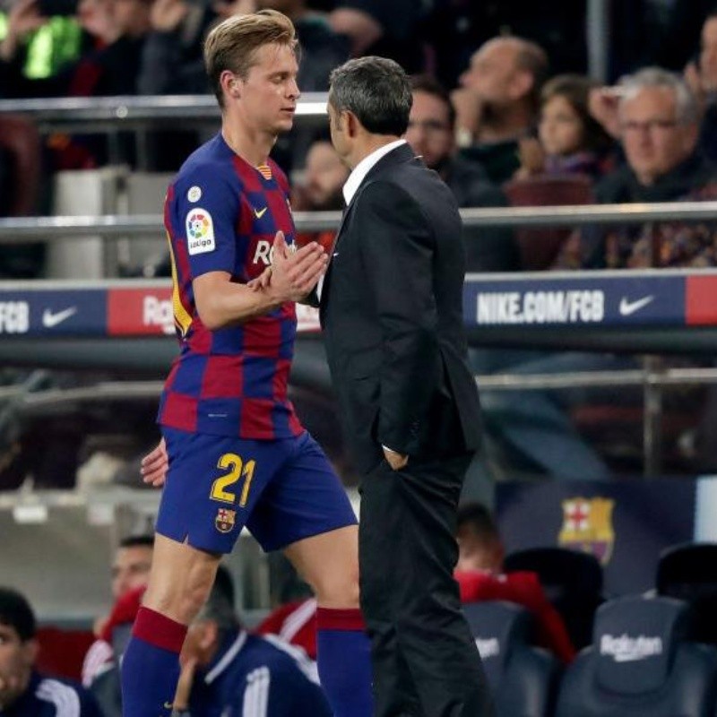 El llamativo tweet de De Jong cuando se confirmó la salida de Valverde